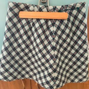 Vintage Green plaid mini skirt